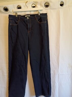Eloquii Size 18 Women's Dark Blue Straight-Leg Jeans